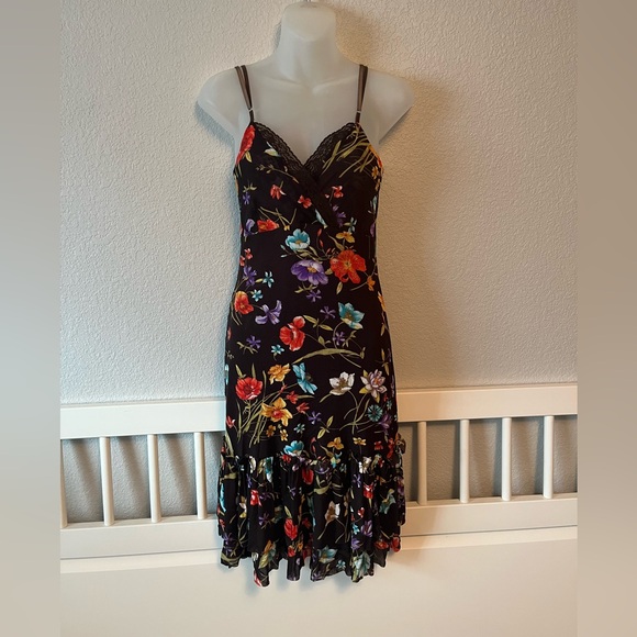 xetra Dresses & Skirts - Y2K Preppy Fairy Babydoll Midi Dress Size S Boho Gypsy grunge ruffle brown